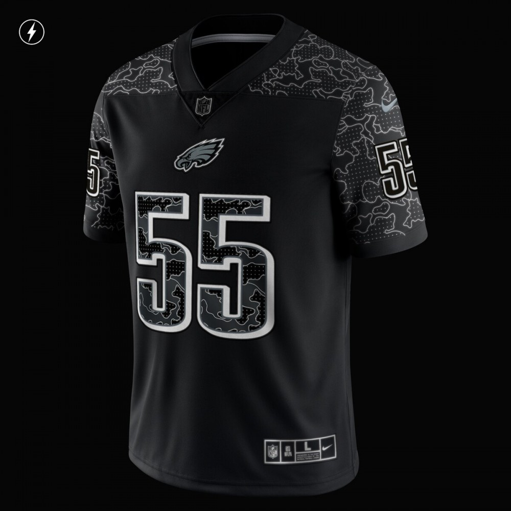 Brandon Graham Philadelphia Eagles Nike RFLCTV Limited Jersey - Black-GridironStore